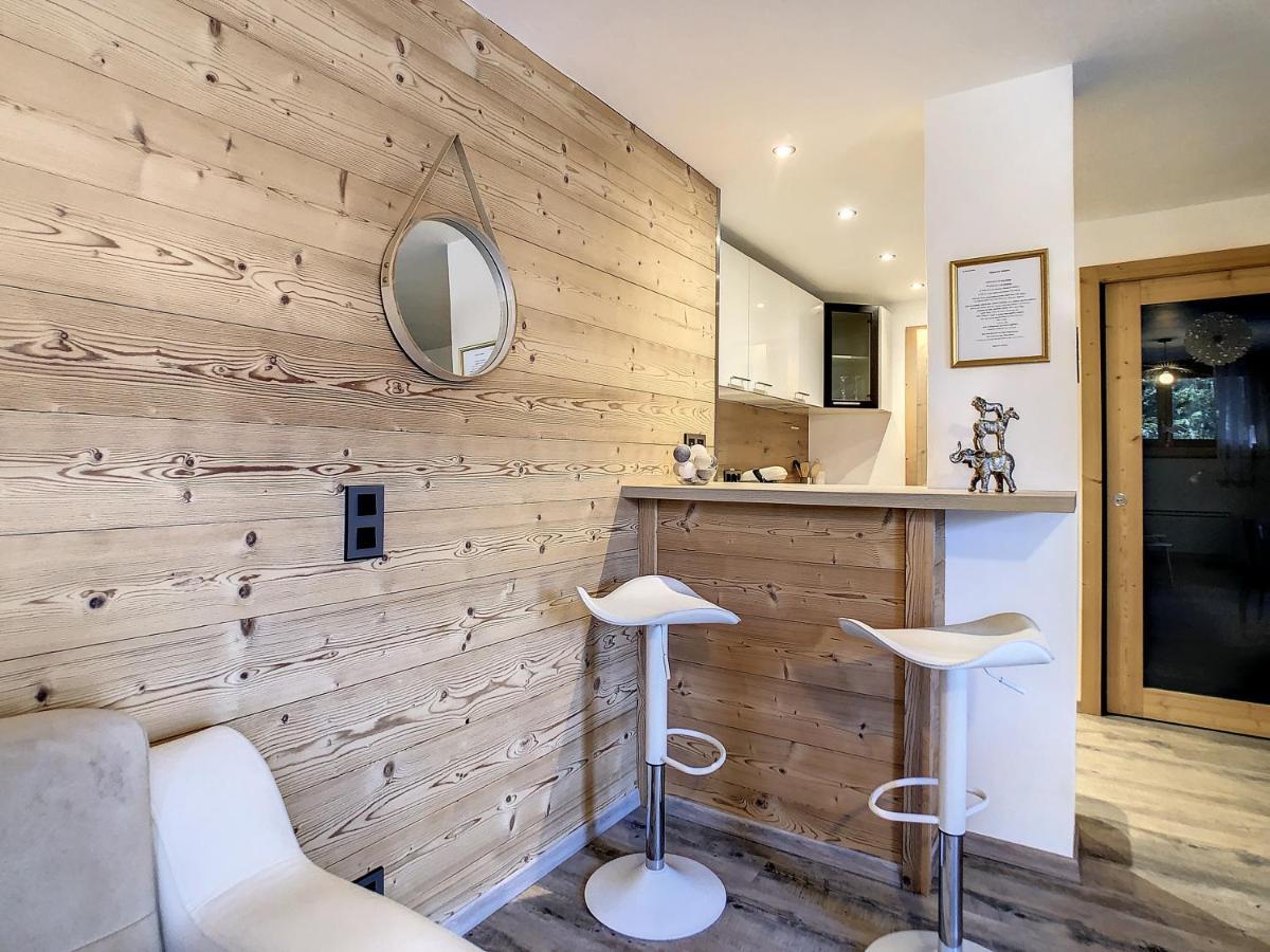 Appartement Mont Alt, F2 40m2 en rdc, calme, Vue Mt Blanc à Passy  Extérieur photo